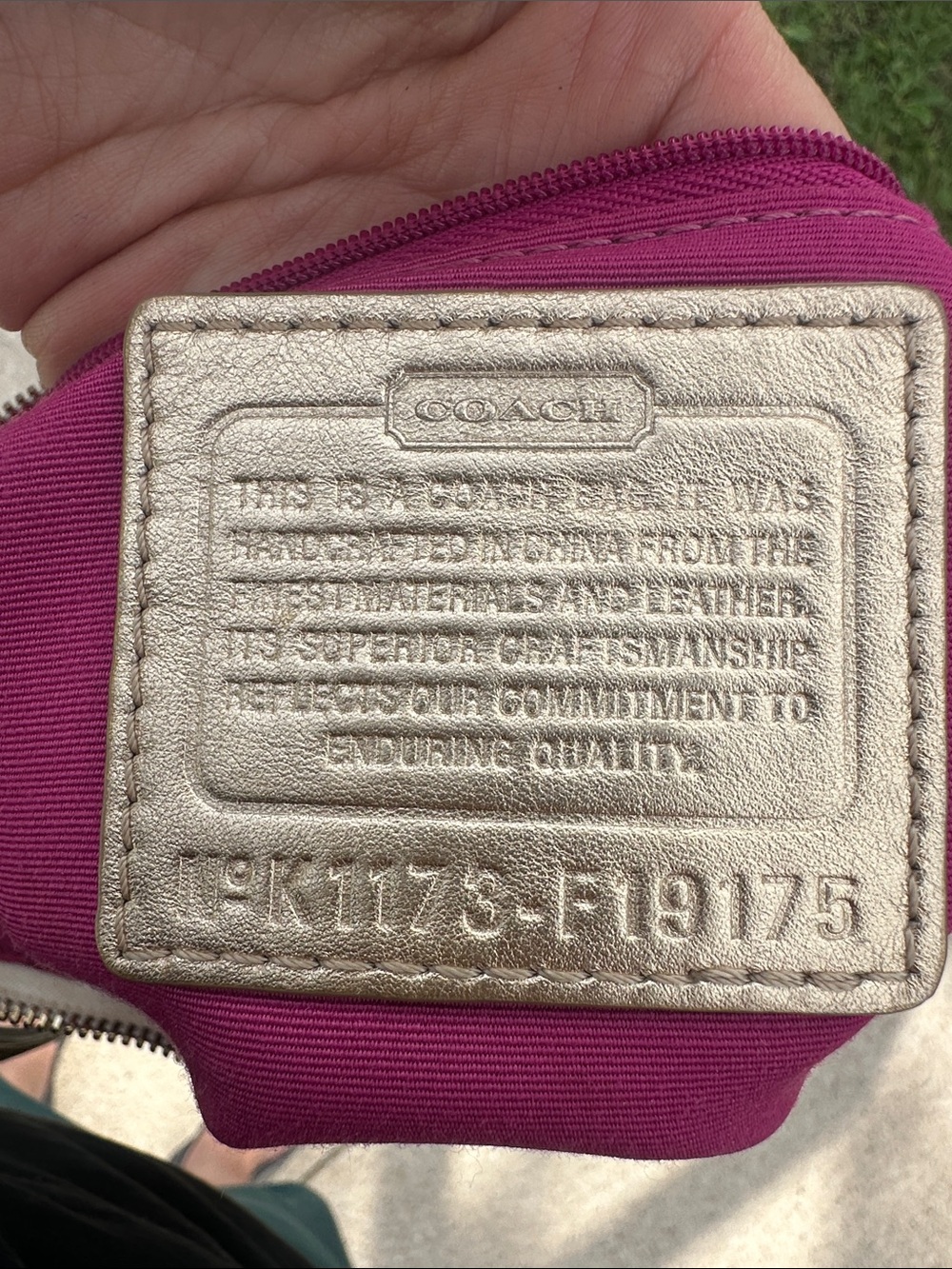 Coach White Multicolor Plaid Crossbody with Gold Accents - Picture 8 of 16